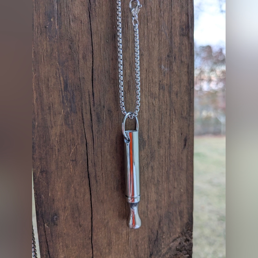 Unisex Stainless Calm Breathing Necklace